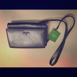 Kate Spade Black Metallic Crossbody